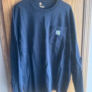 Carhartt Dark Blue Long Sleeve Shirt